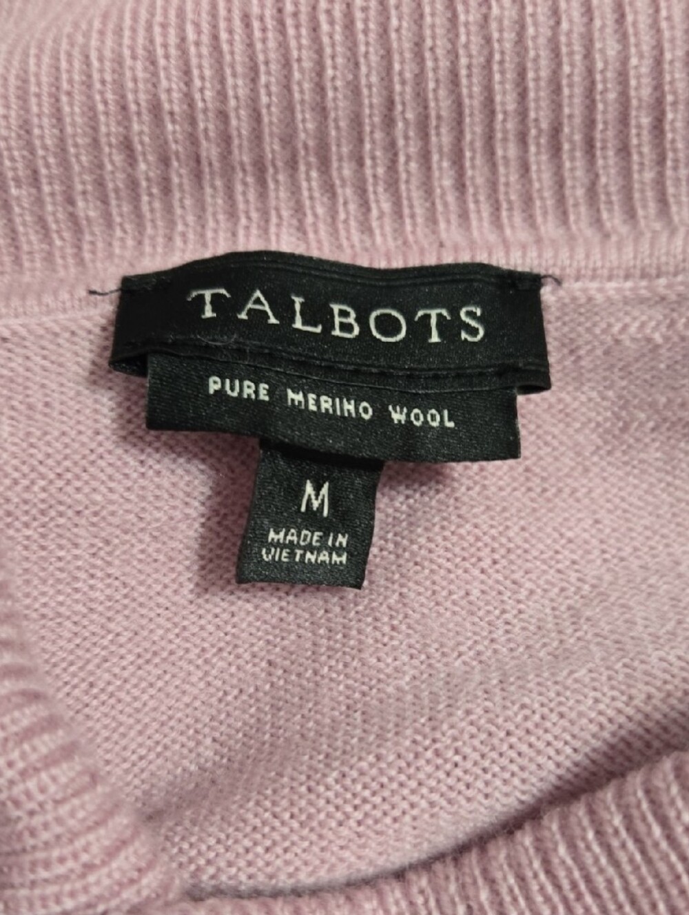 Talbots Pale Pink Cowl Neck Sweater Medium - Picture 2 of 4